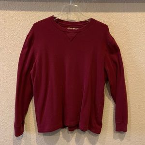 Eddie Bauer long sleeve waffle shirt.